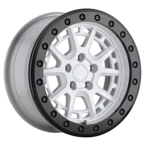 Black Rhino – GRAVEL BEADLOCK – White – 15″x7″ 15mm – All weather Wheels – 1570GRV155100W72